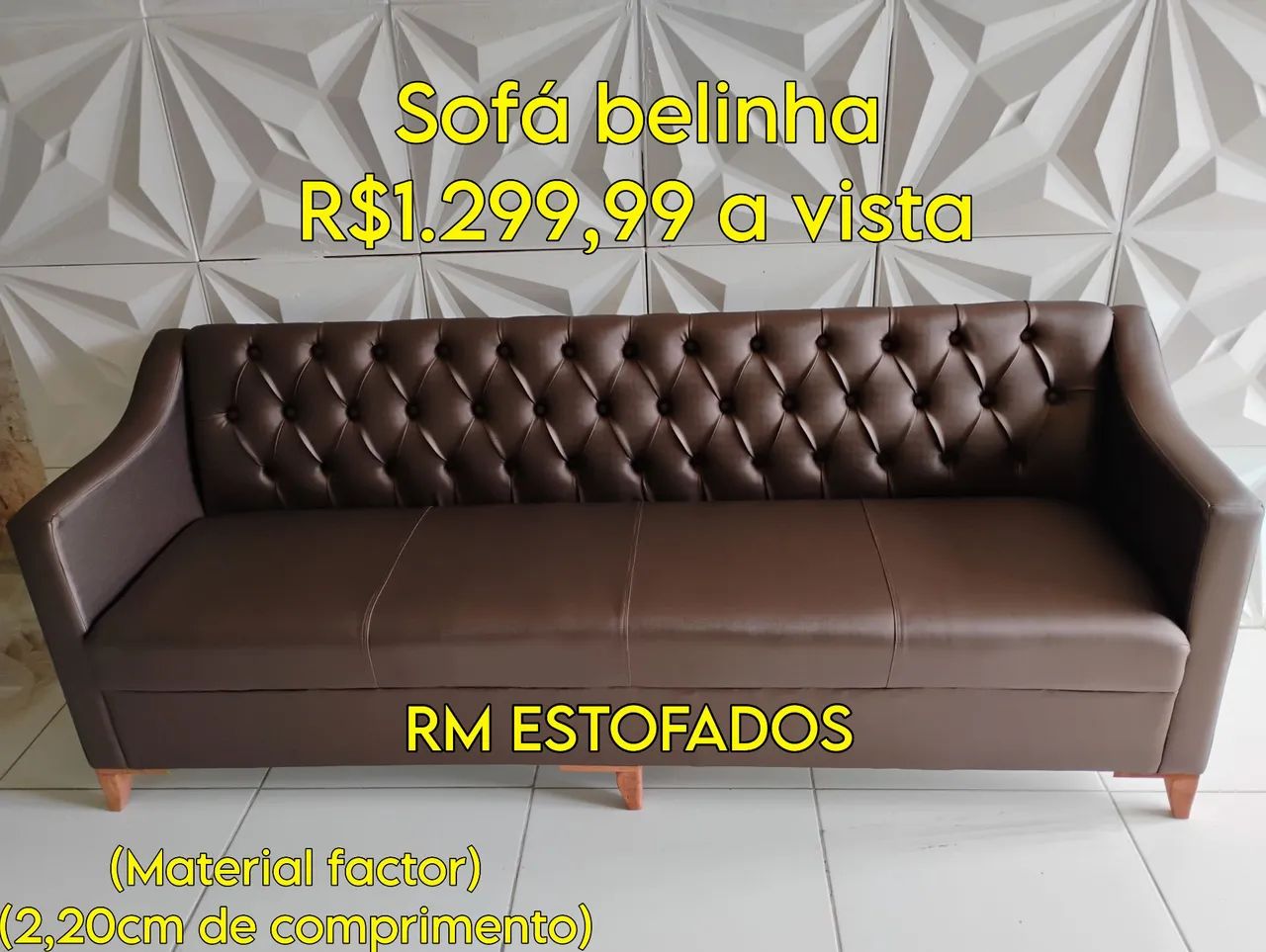 Sofá de espera de 4 lugares no factor 