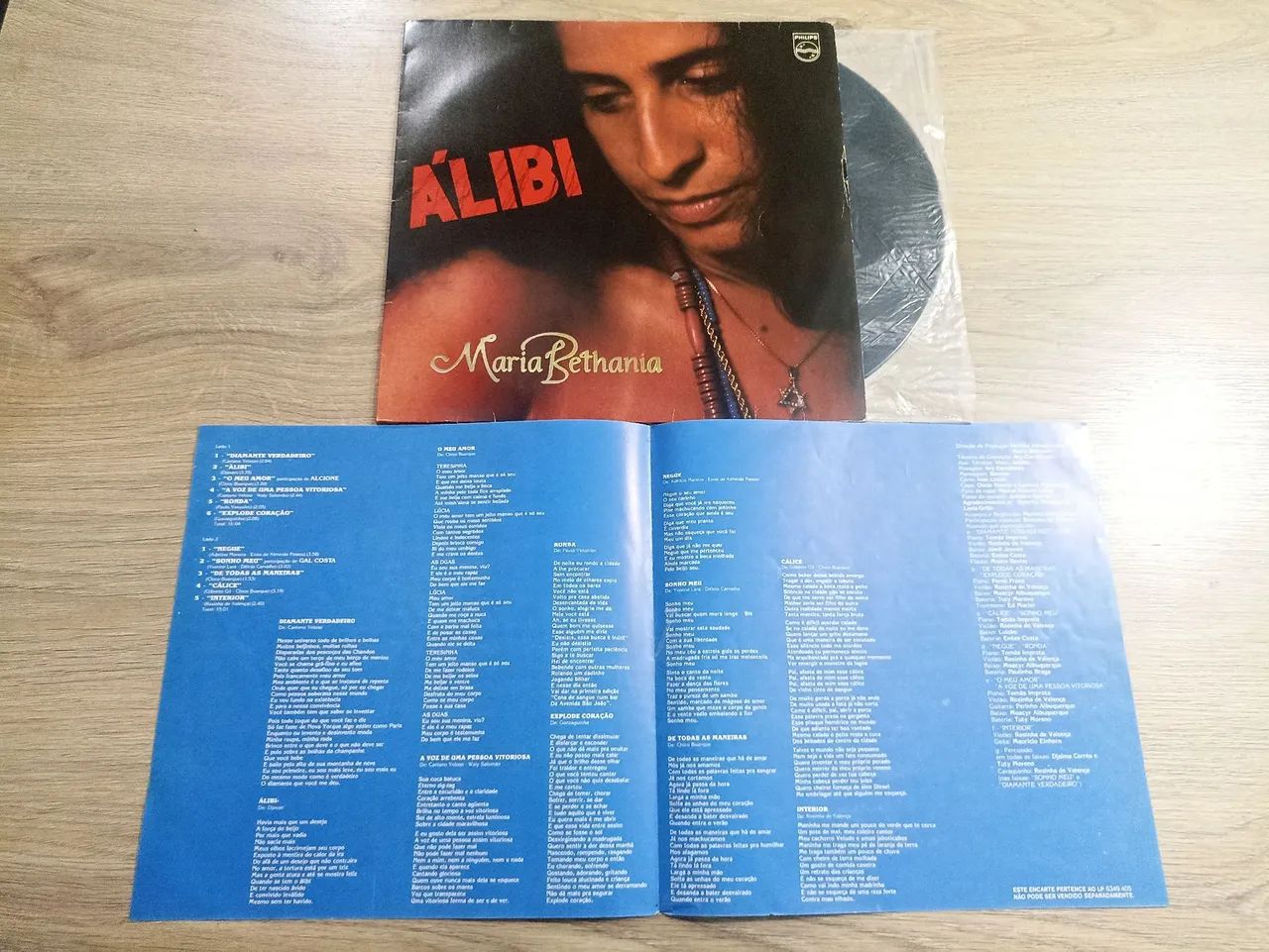 LP vinil Maria Bethânia, Álibe (1978) - Foto 4