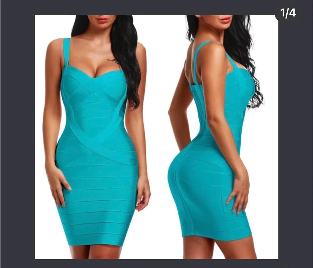 Vestido de bandagem- disponível em 4 cores - Foto 3