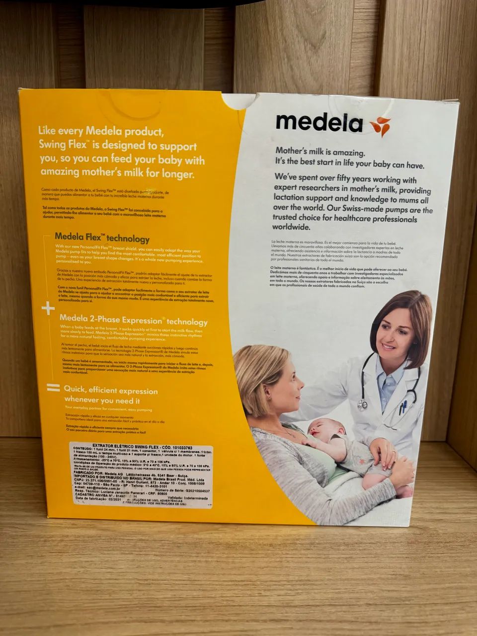 Extrator de Leite Materno Elétrico Medela Swign Flex com 1 unidade - Foto 2