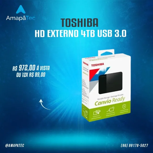 HD Externo Toshiba 4TB