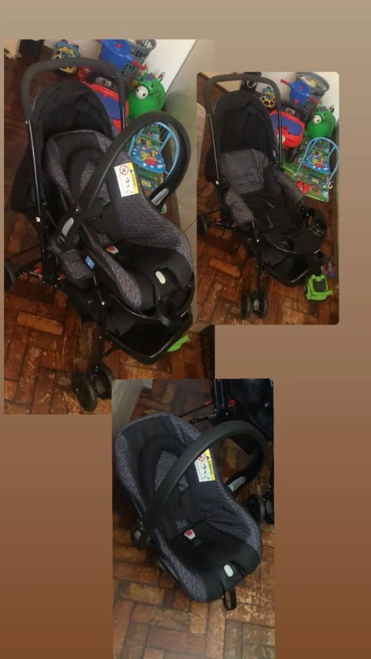 Carrinho de Bebê 3 em 1
