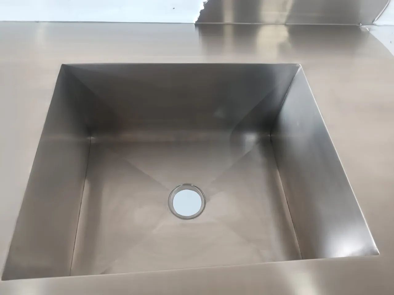Pia industrial de aço inox com duas cubas - Foto 2
