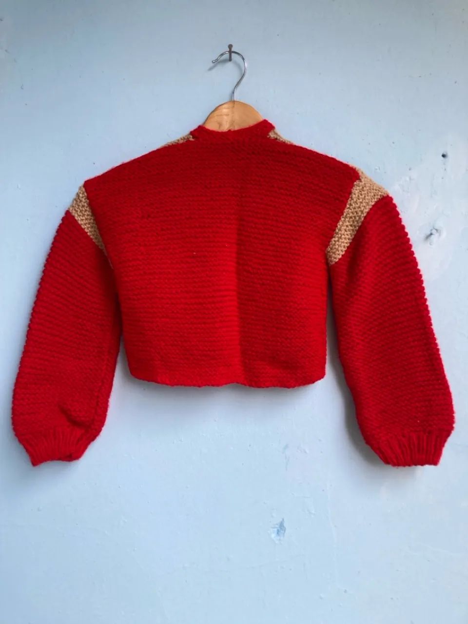 Casaco de lã Infantil Vermelho, Tam 4 - Foto 3