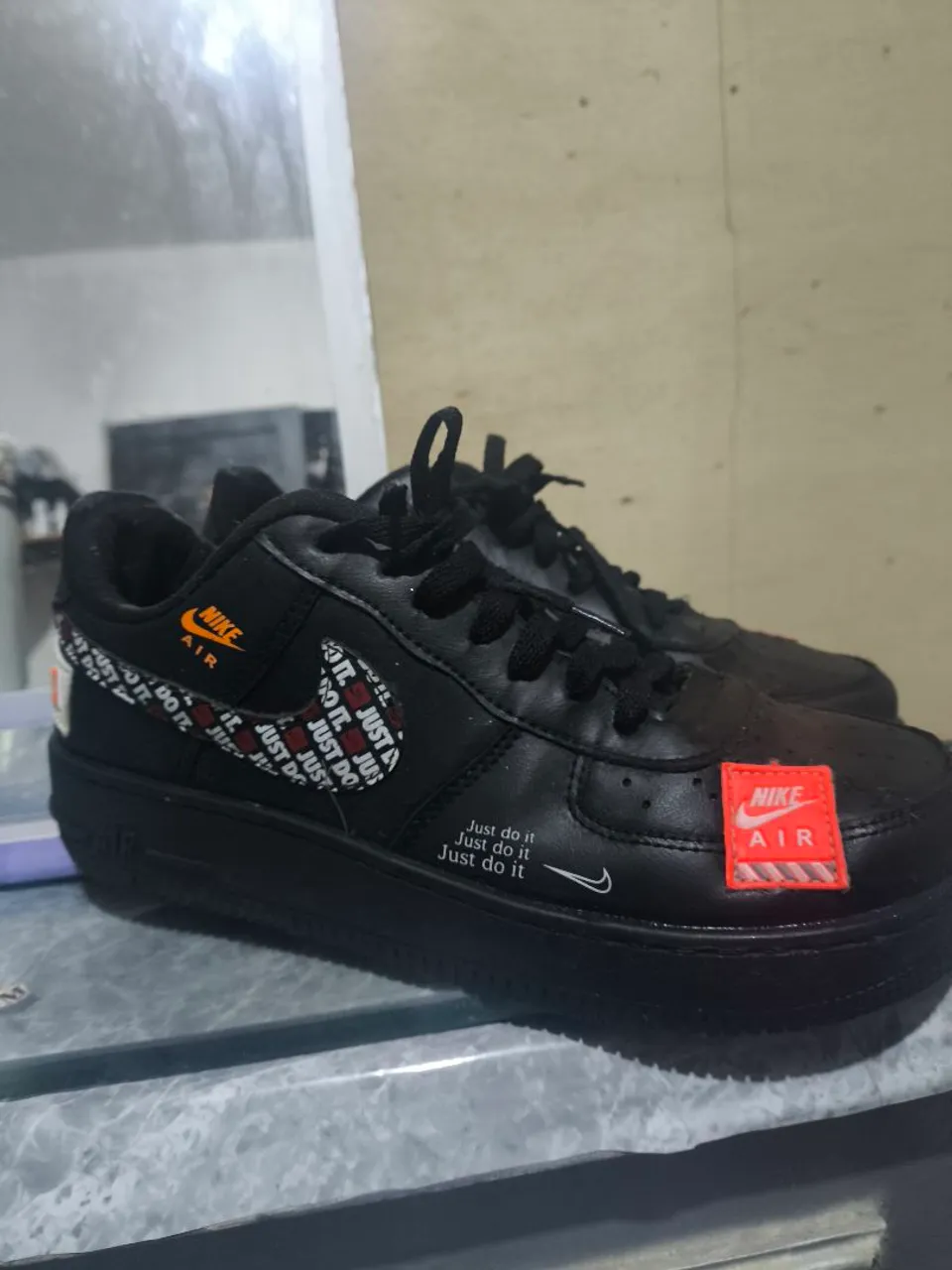 Tênis Nike Air Force 1 Just Do It - Preto