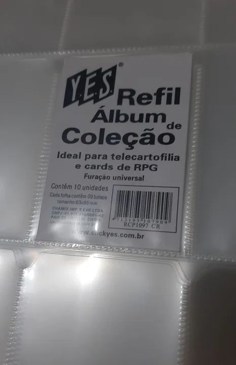 refil álbum de coleção para guardar cartas Y.E.S. - Foto 3
