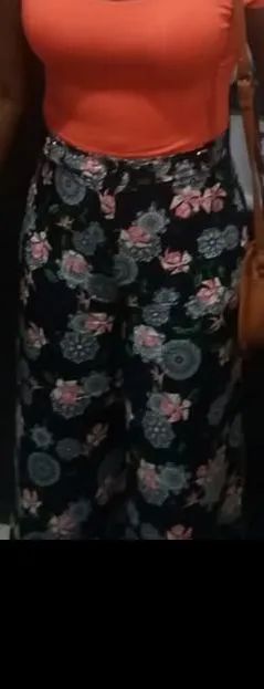 Calça estampada floral