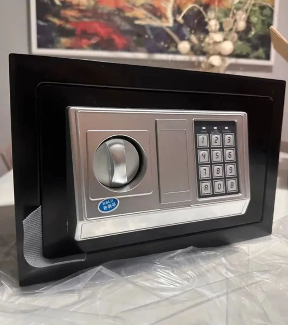 Cofre Digital grande com senha e chave- Novo