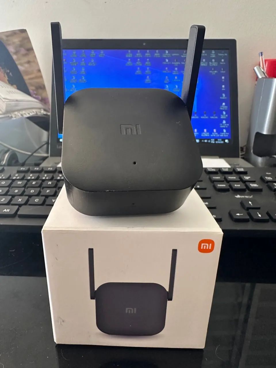 Repetidor Xiaomi Mi Wi-Fi Range Extender Pro CN R03 preto - Foto 2