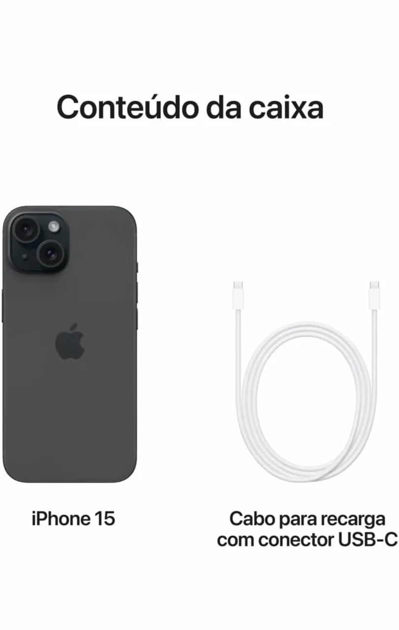 iPhone 15 - Preto - 256GB64306321719810124