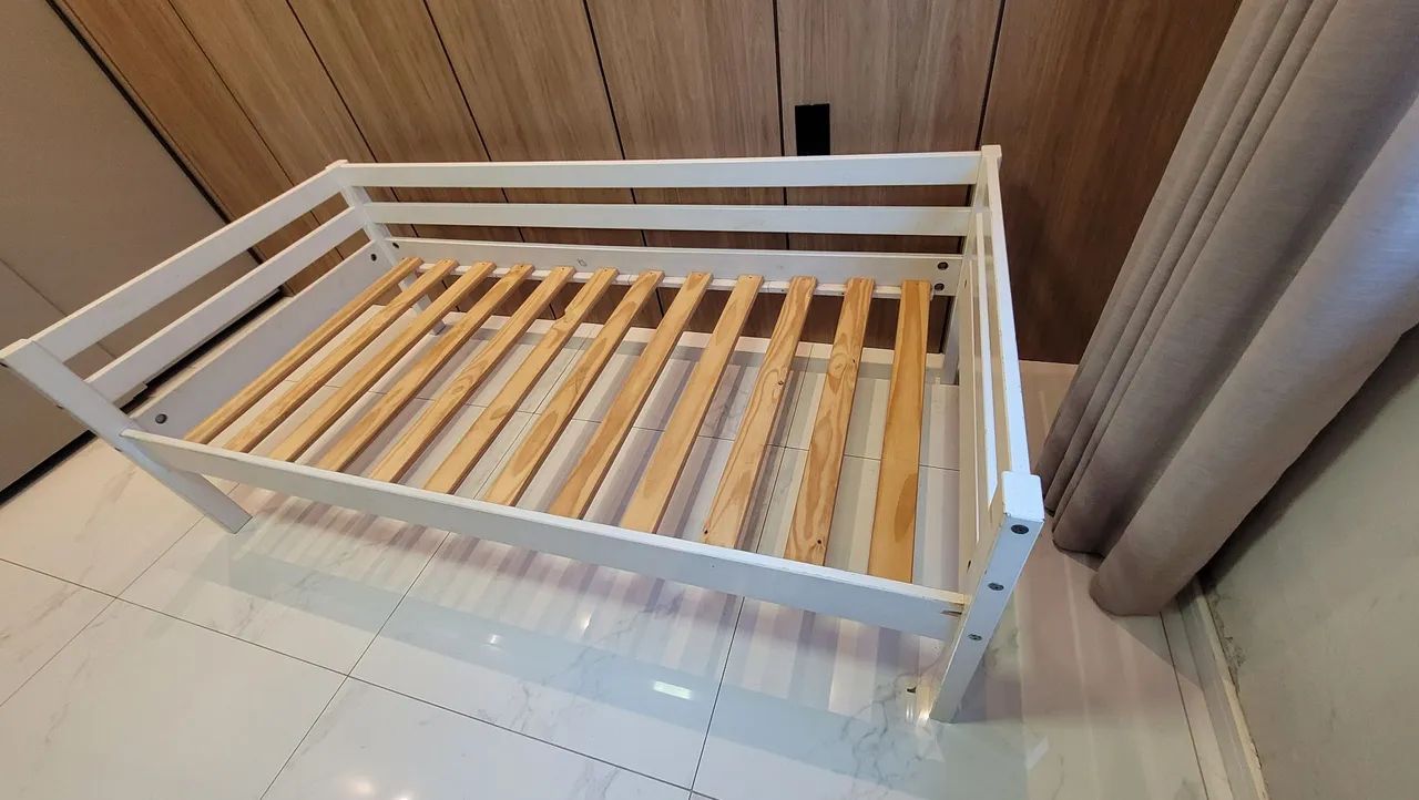 Cama Infantil Branca (sem colchão) - Foto 3