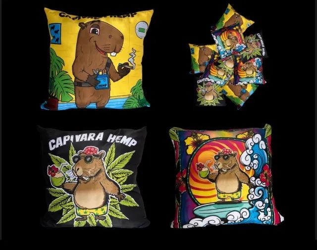 Almofadas capivara