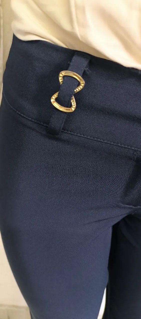 Calça azul social (M) - Foto 3