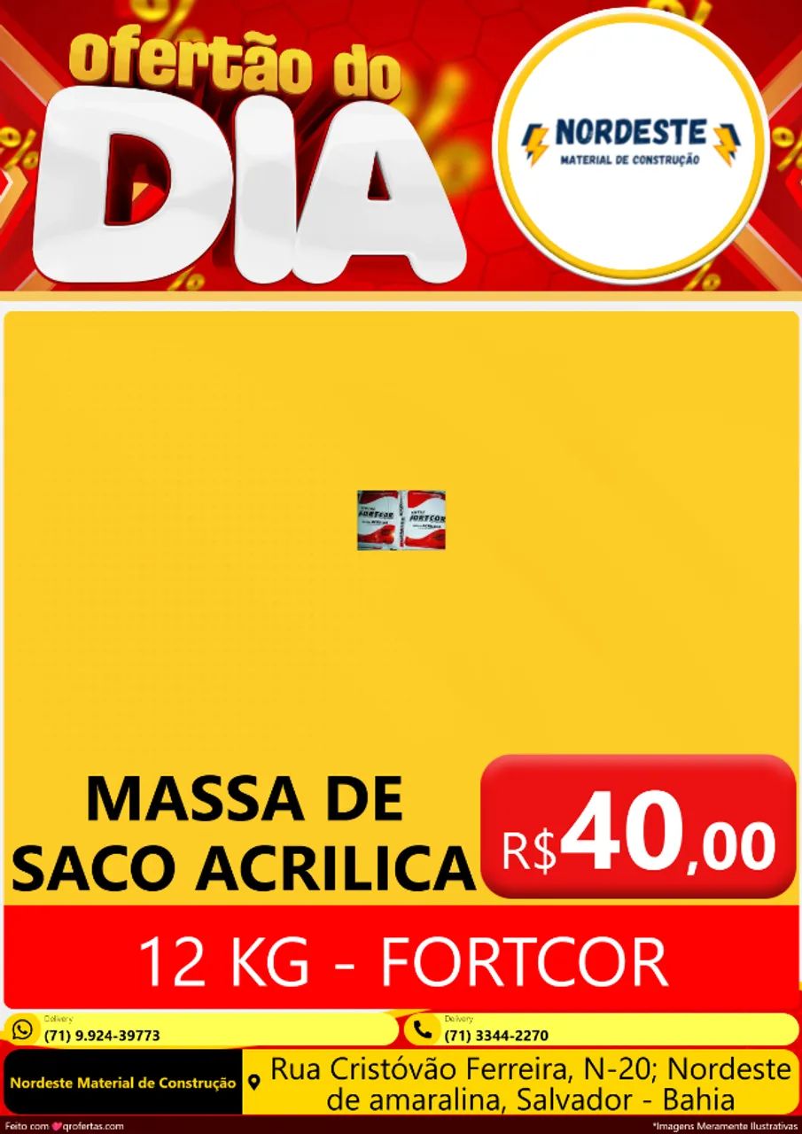 MASSA ACRILICA 12 KG - FORTCOR - Foto 3