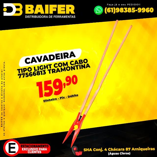 Cavadeira Tipo Light Com Cabo * Tramontina