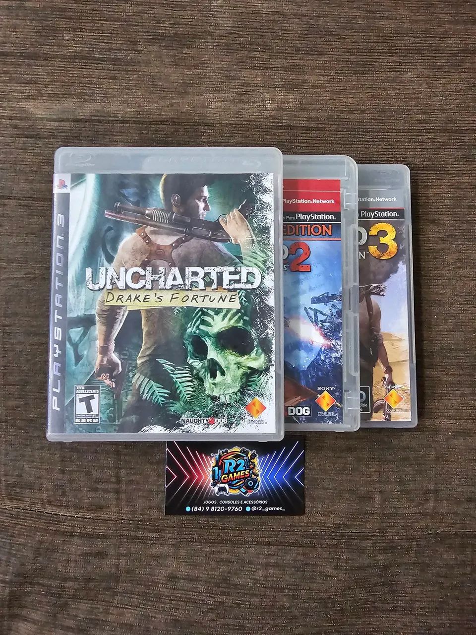 UNCHARTED 1, 2 E 3 (PS3)