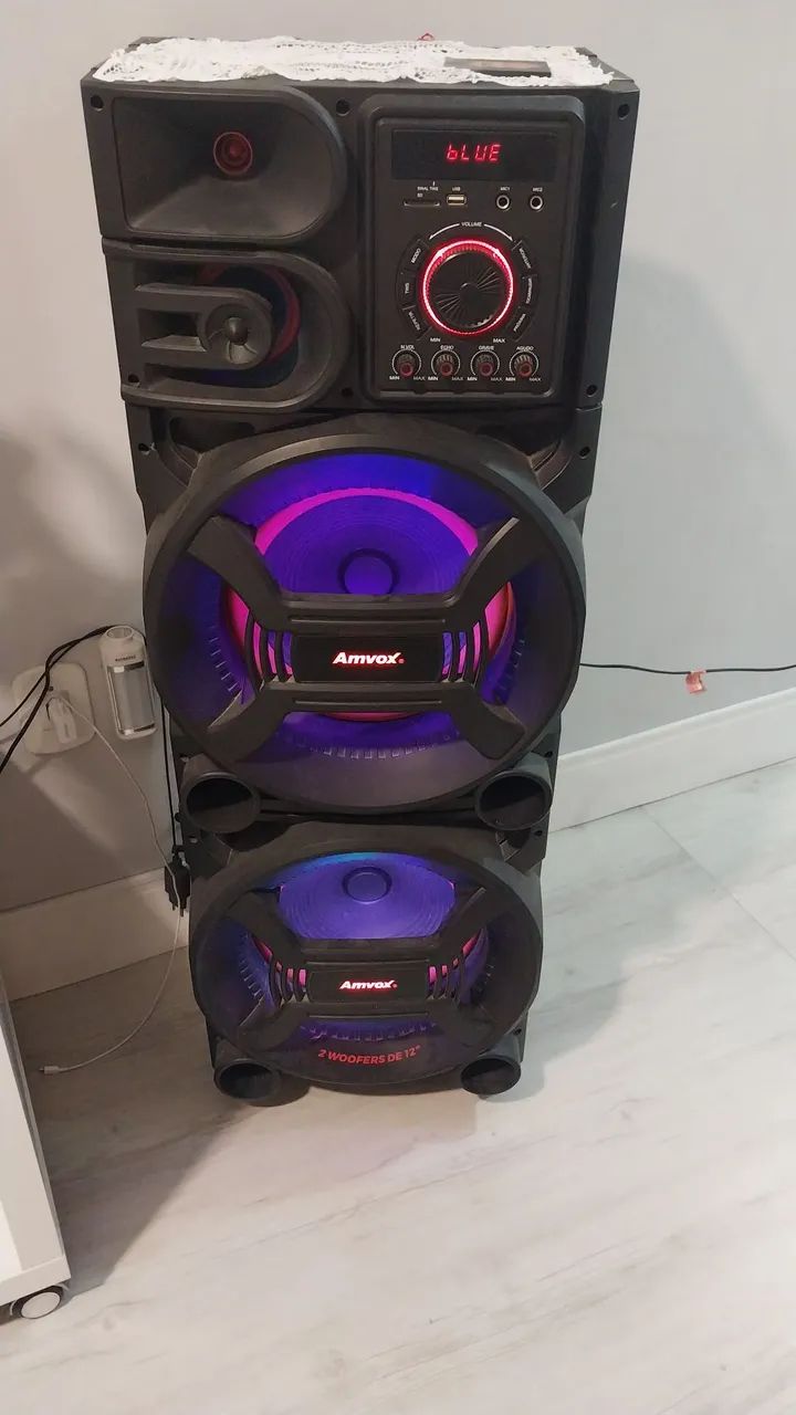 Caixa de Som Amvox 1500W RMS Bluetooth - Foto 2