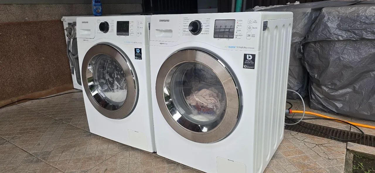 Lava e seca Samsung Digital Inverter eco bublle 10.1kg 127v revisadas higienizadas  - Foto 5