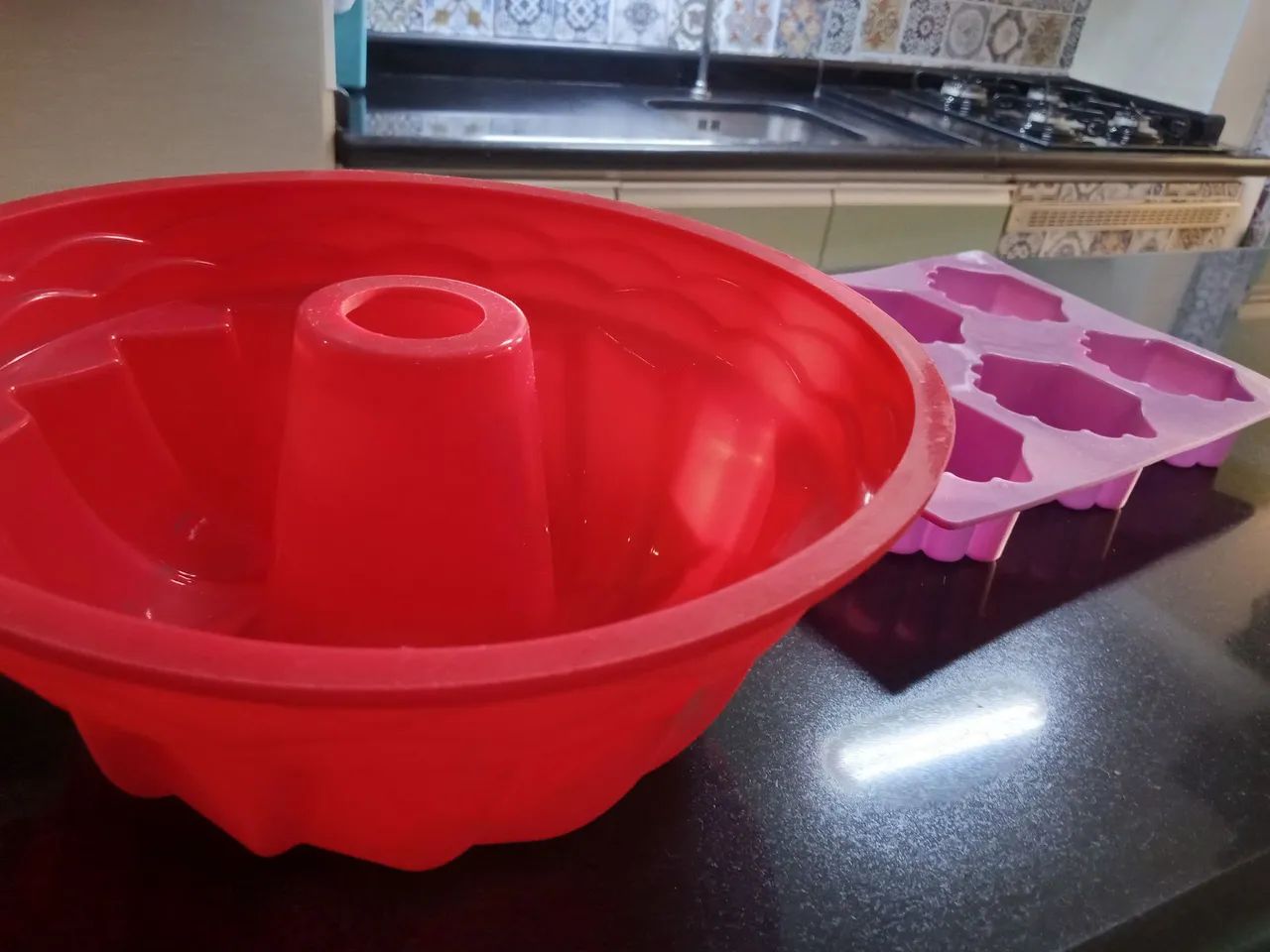 Formas de silicone para bolo e doces