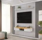 Painel Pratic Grande Com Bancada No Cinza 