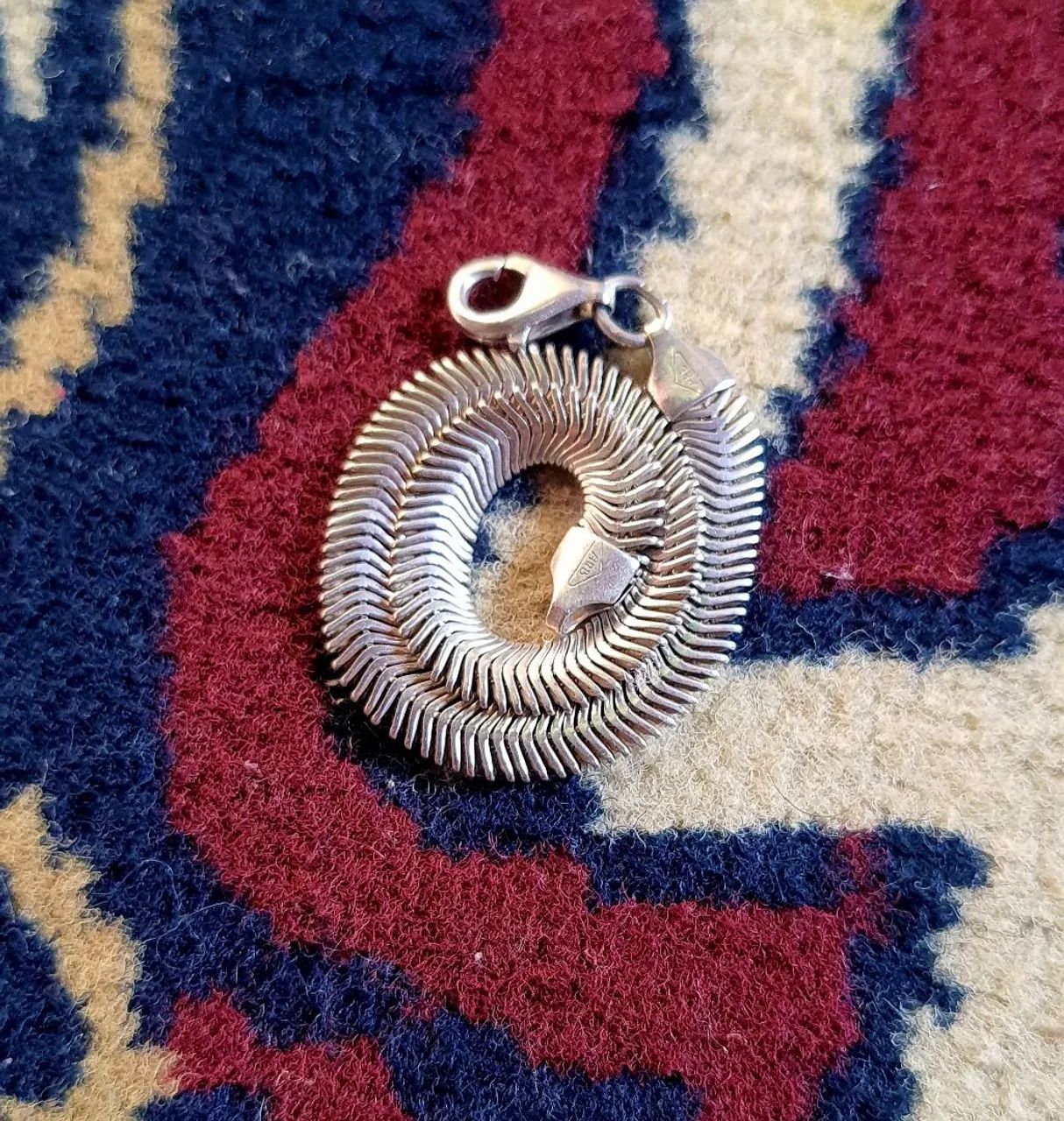 Pulseira prata 925 rabo de rato - Foto 2