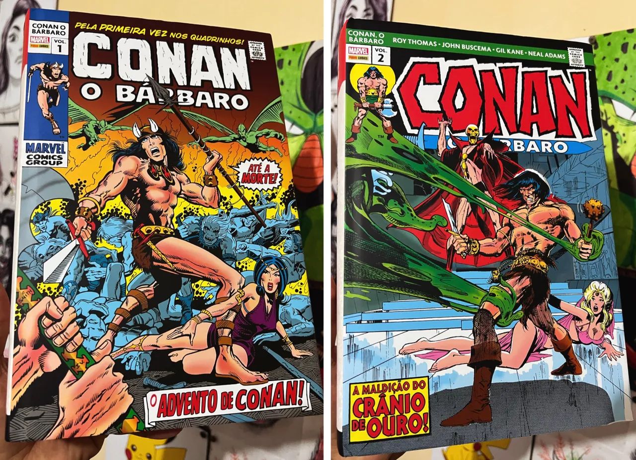 Conan o bárbaro Omnibus volumes 1 e 2