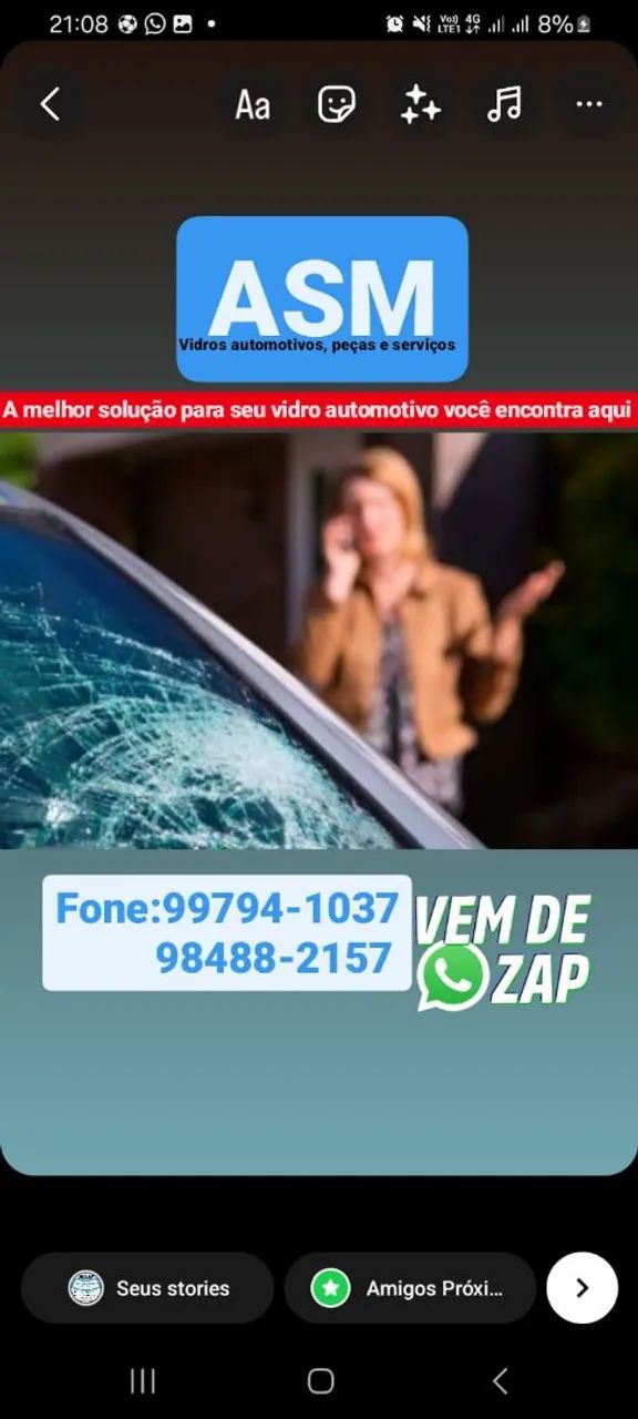 Reparo de parabrisa - Antes e Depois - Foto 5