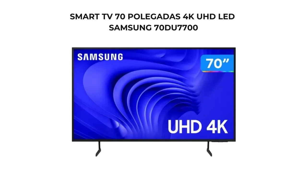 Smart TV Samsung 70 Polegadas 4K UHD LED