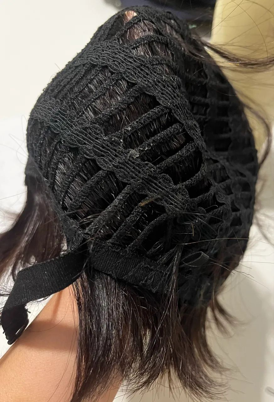 Peruca de cabelo humano. Regulável. Pouquíssimo uso. - Foto 5