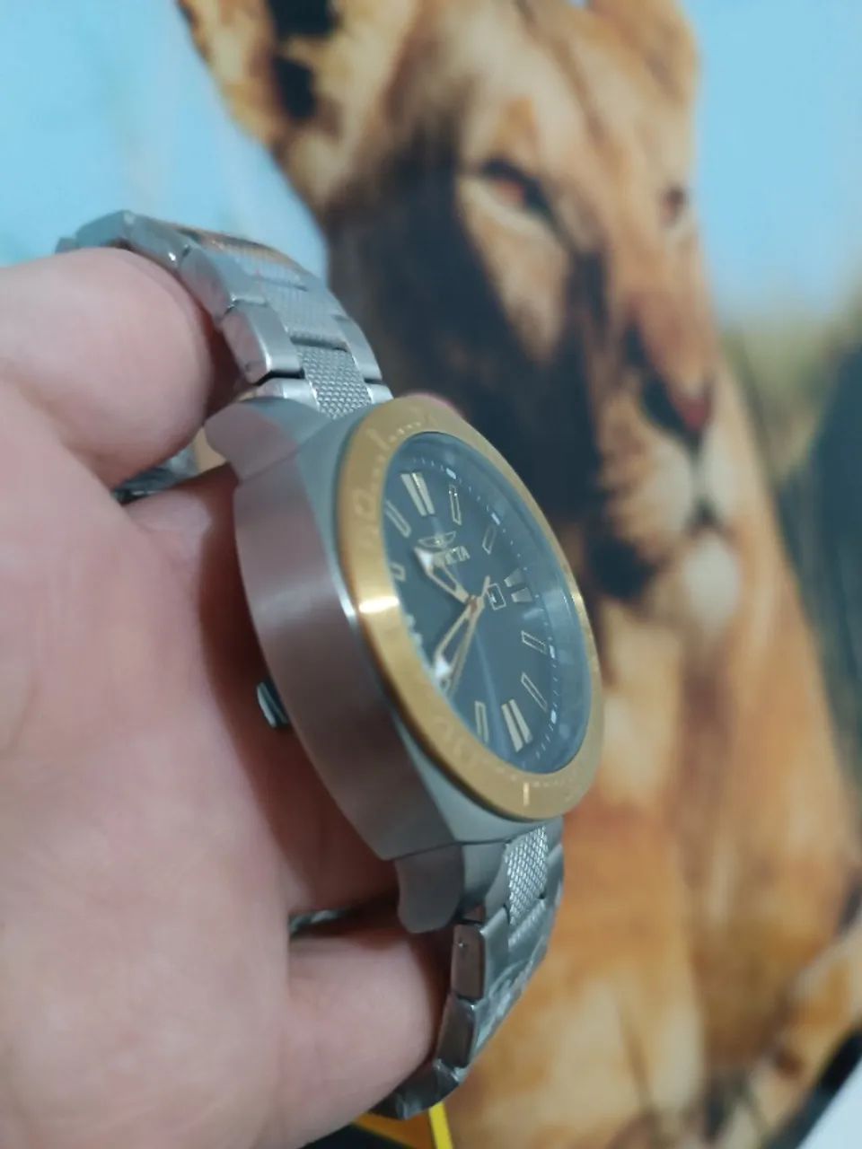 Relógio INVICTA SpeedWay Original Misto Com Dourado ENTREGAMOS - Foto 5