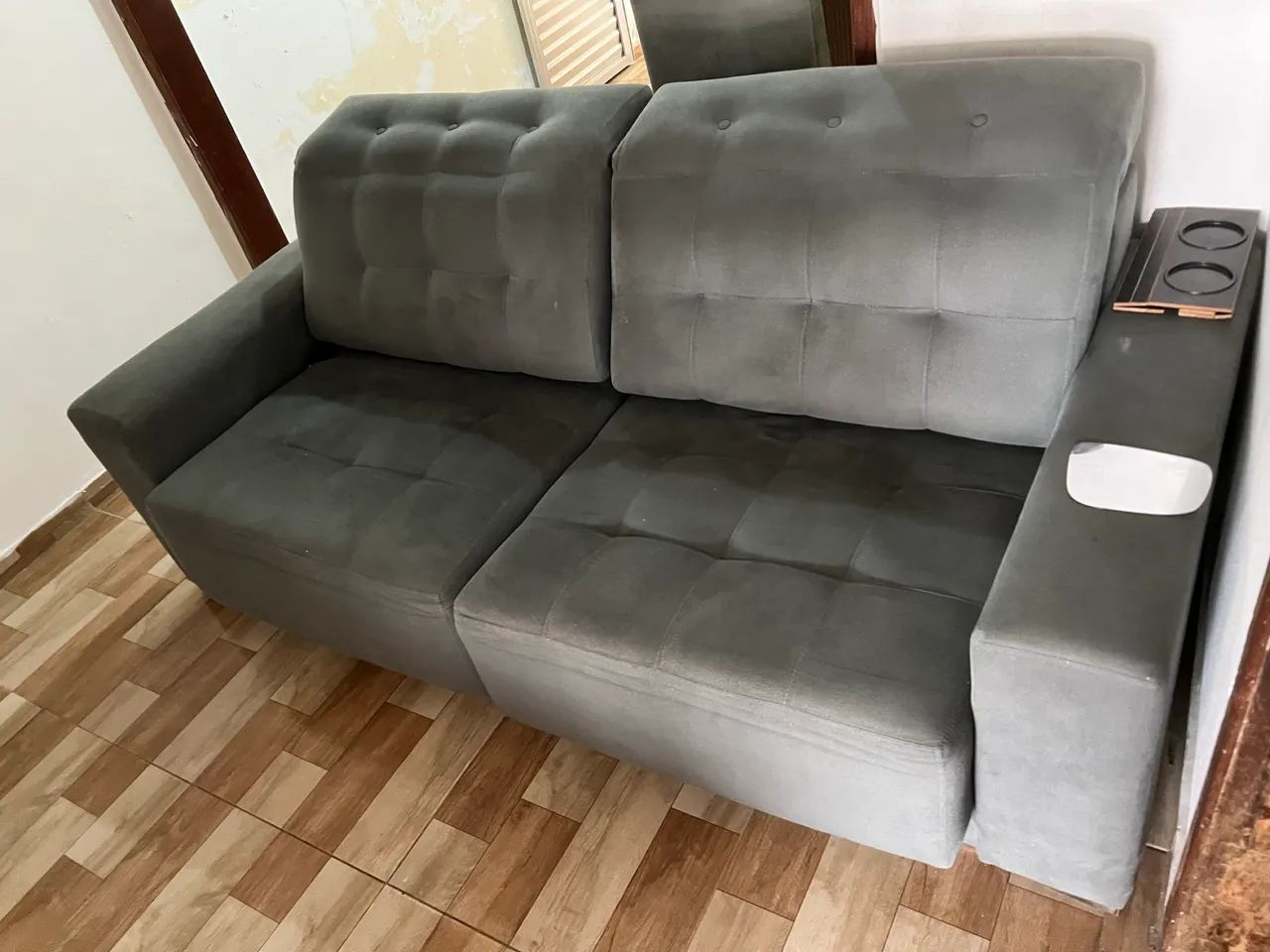 Sofá 3 lugar reclinável 64861552512643121