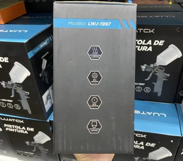 Pistola de Pintura LUATEK LWJ-1997 (Profissional e Precisa) - Foto 6