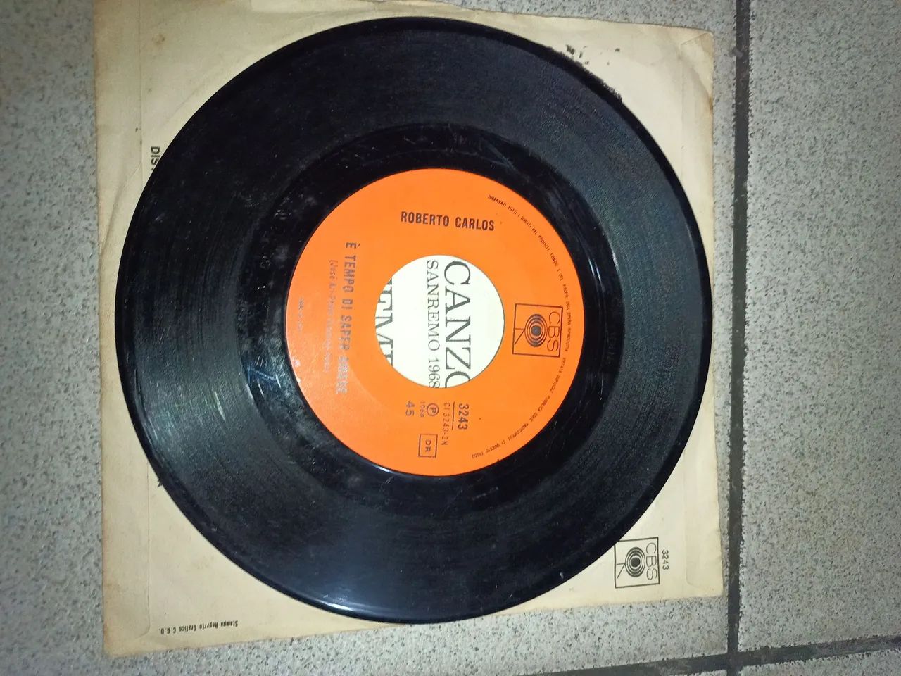 Compacto vinil Roberto Carlos Canzone per te/Tempo de saber Amare - Foto 3