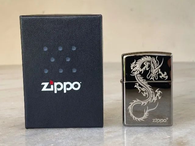 Isqueiro Original Zippo, Chinese Dragon Design.