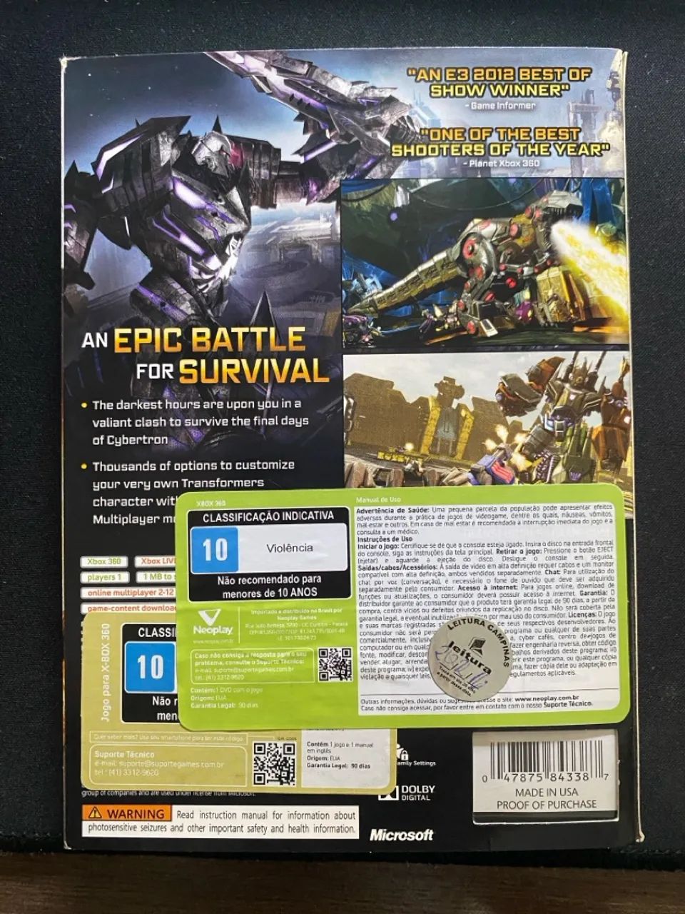 Transformers: Fall of Cybertron - Xbox 360 - Foto 4