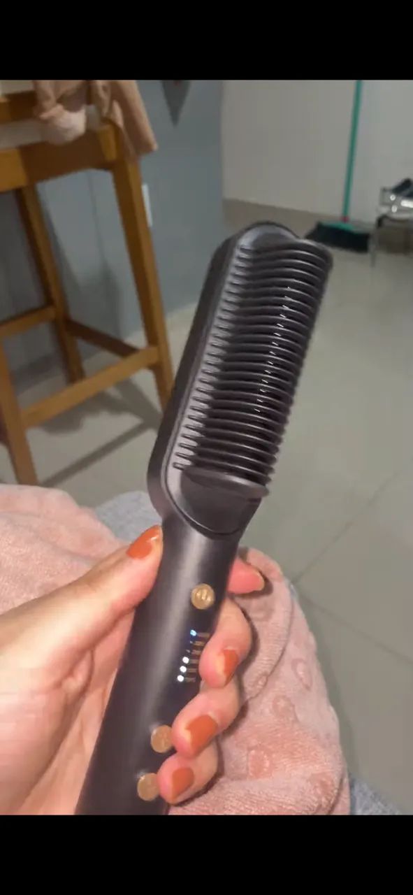 Escova Alisadora Mondial Black Gold Argan EA06 Cabo Giratório 230°C - Bivolt - Foto 2
