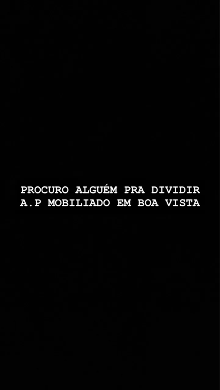 PROCURO ALGUÉM PRA DIVIDIR A.P MOBILIADO - Boa Vista