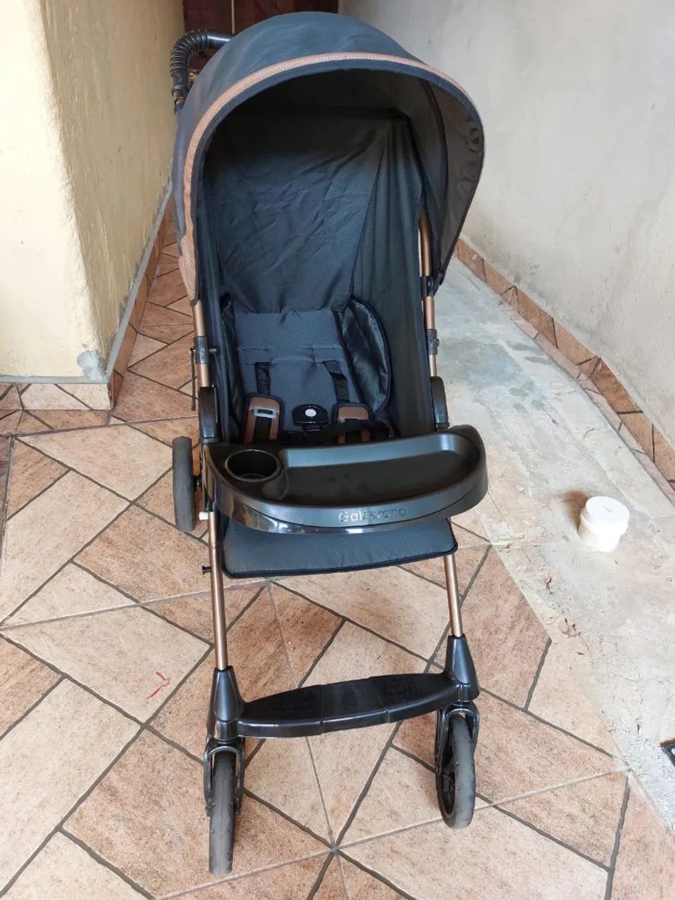 Carrinho de bebê Galzerano e bebê conforto Grid - Foto 2