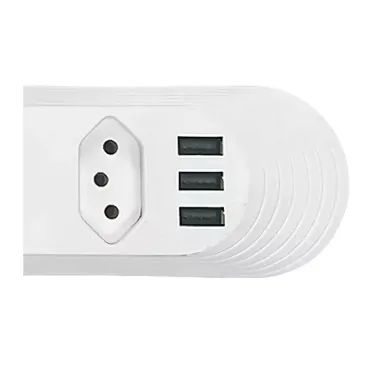 Filtro de Linha Extensão 5 Tomadas 3 USB B-max - Foto 3