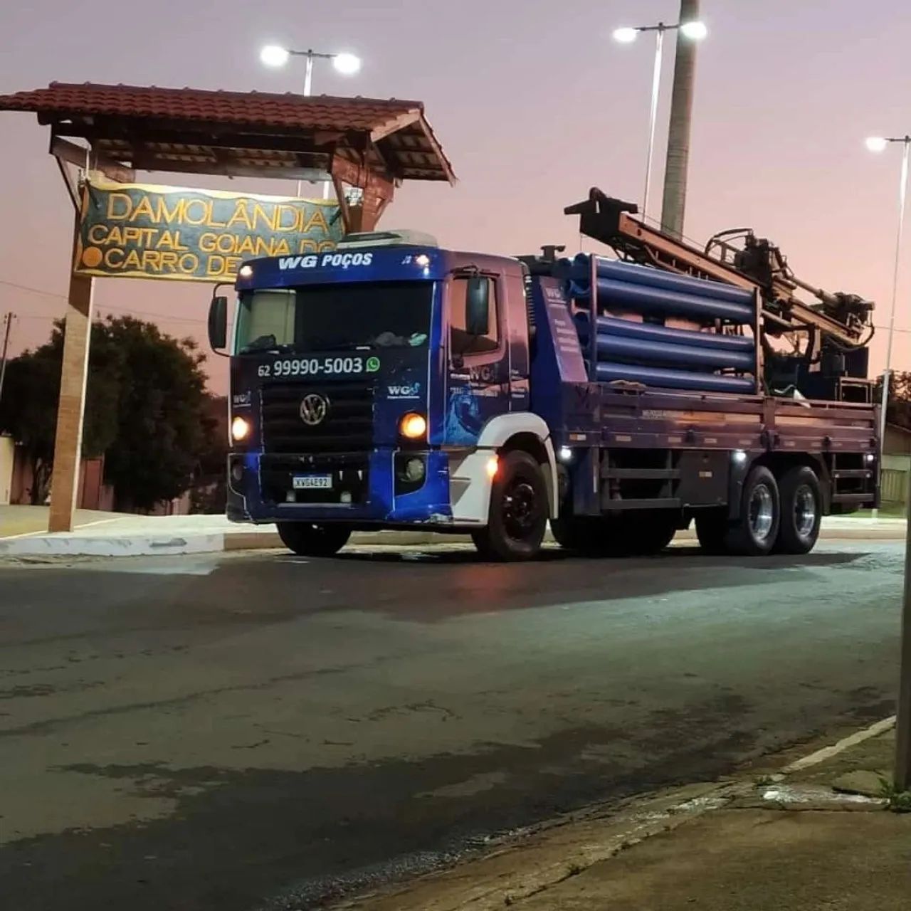 Caminhão para perfuração de poços artesianos