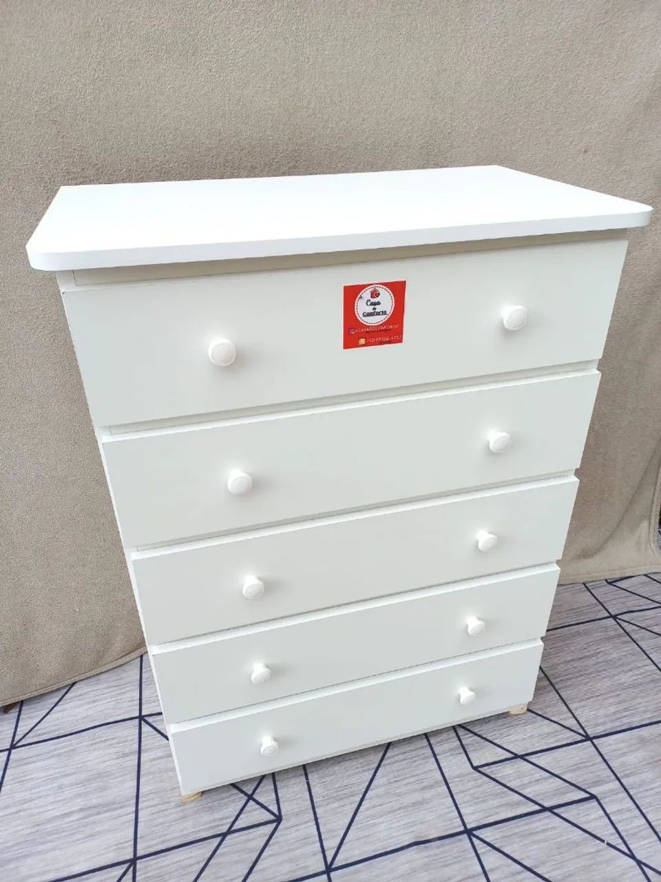 Cômoda com 5 Gavetas mdf (Entregamos)