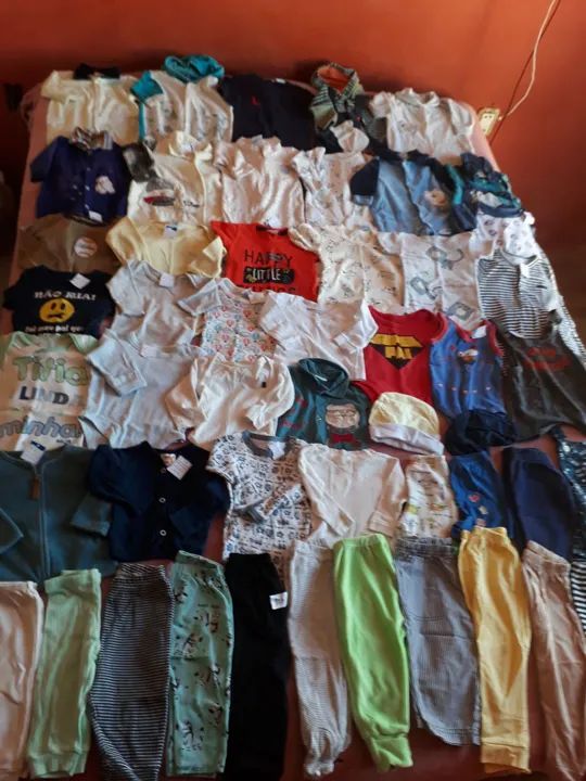 Lote bebê menino pmg tamanho pequeno pra bebê 0 a 3 mês  - Foto 2