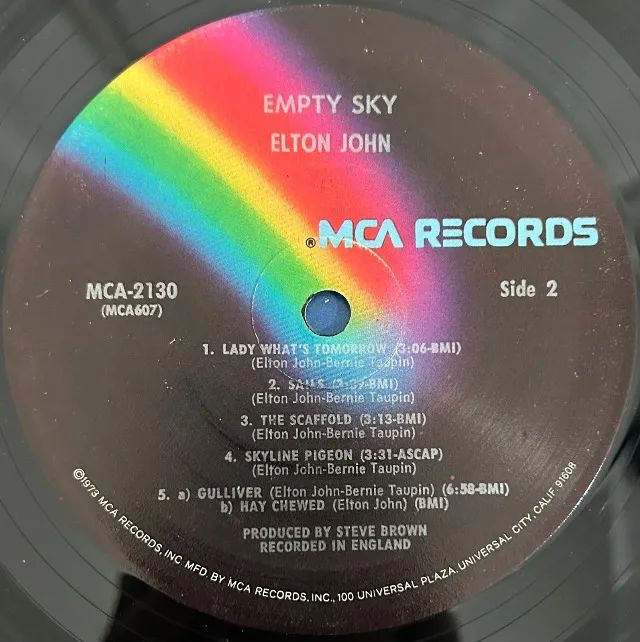 Disco de Vinil LP Elton John Empty Sky (com encarte) - Foto 3