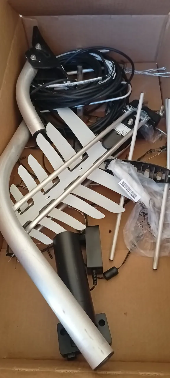 Kit 02 Antenas Digital Externa para TV + cabo