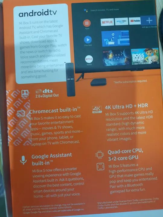 Mi Box S 4K - Streaming de alta qualidade! - Foto 2
