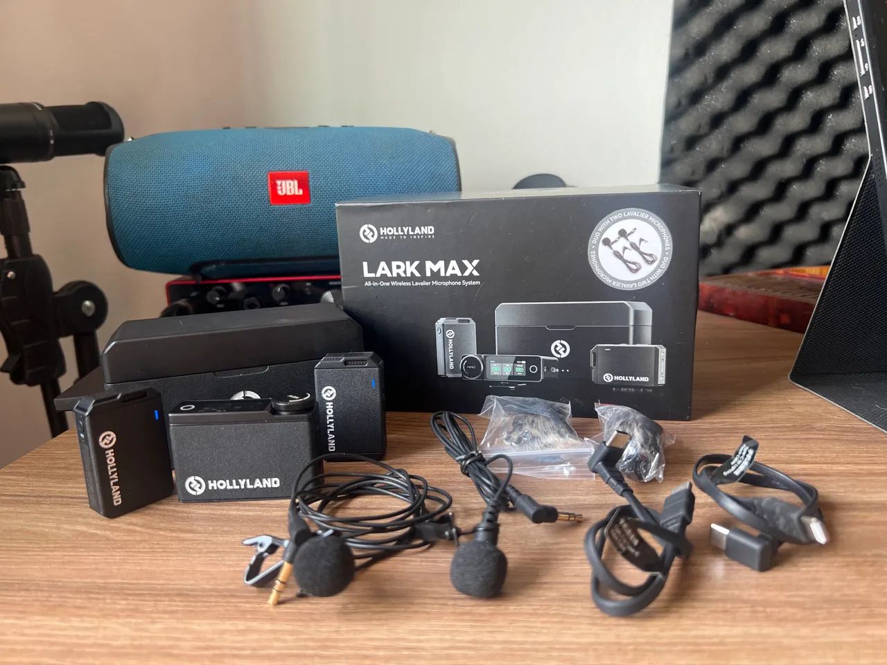 Microfone Lapela Lark Max duo ( completo ) - Foto 2