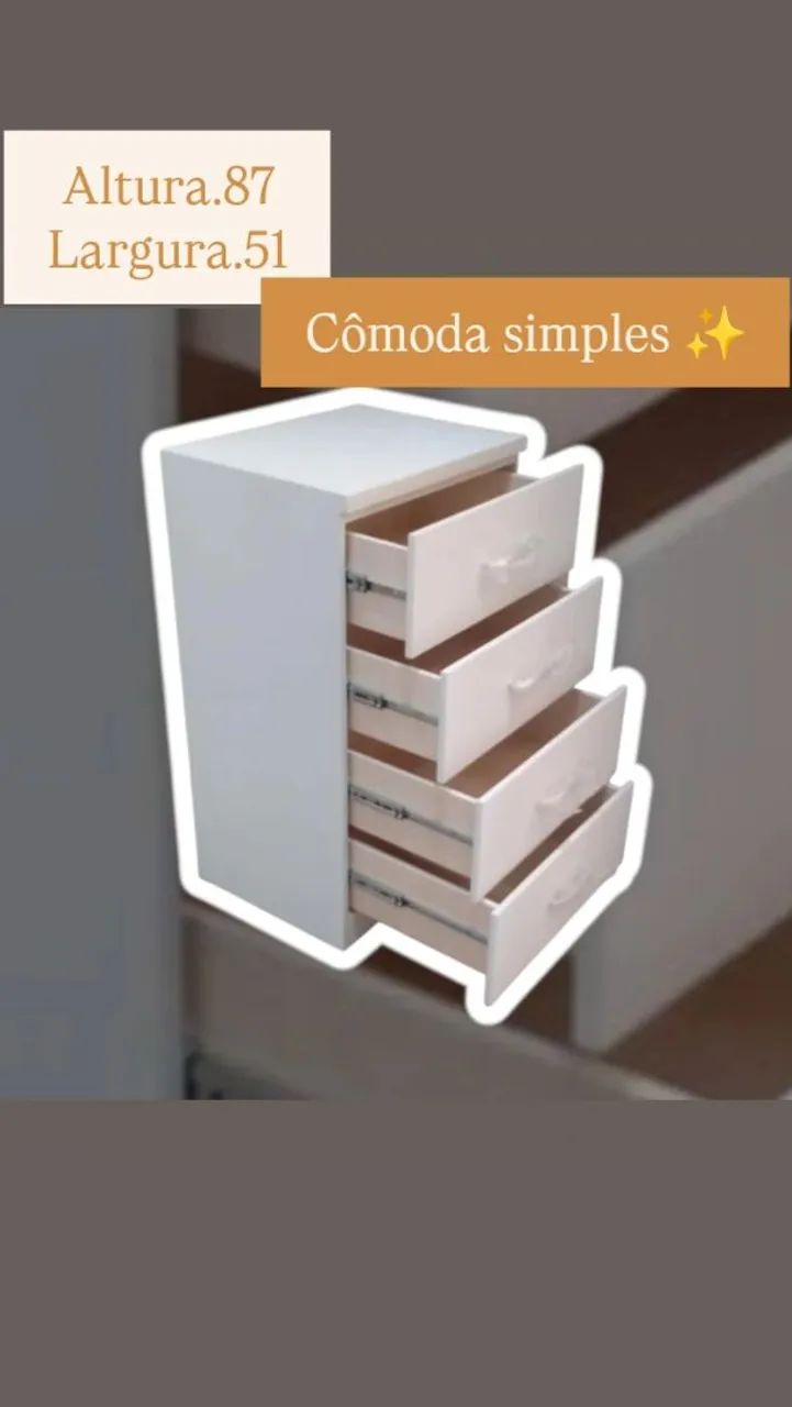 Móveis Cômodas e Criado Mudo