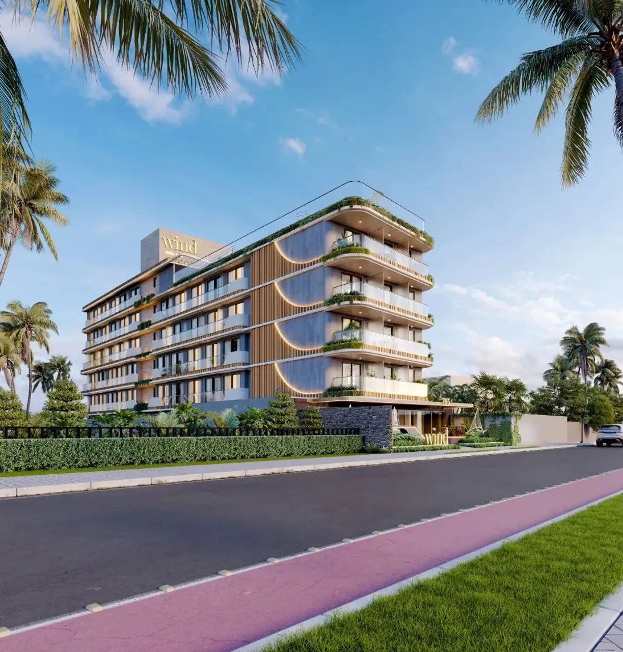 Flats na planta à beira-mar de Manaíra