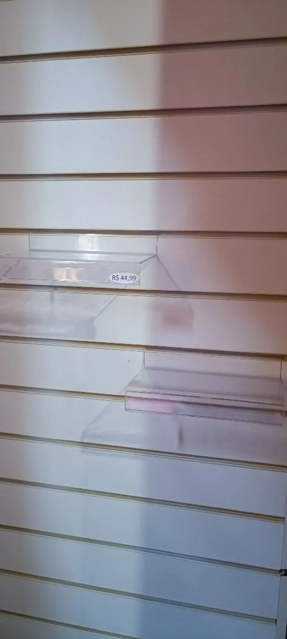 Suporte de acrílico, suporte para painel canelado 