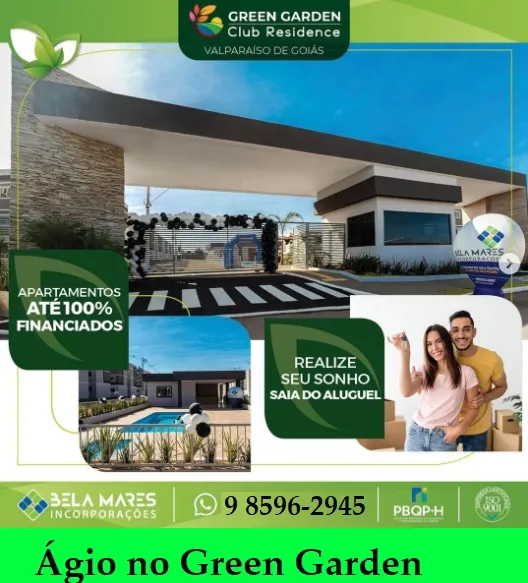 Vendo Ágio de um Excelente Apto de 2/4 no residencial Green Garden ao lado do hopotal do C